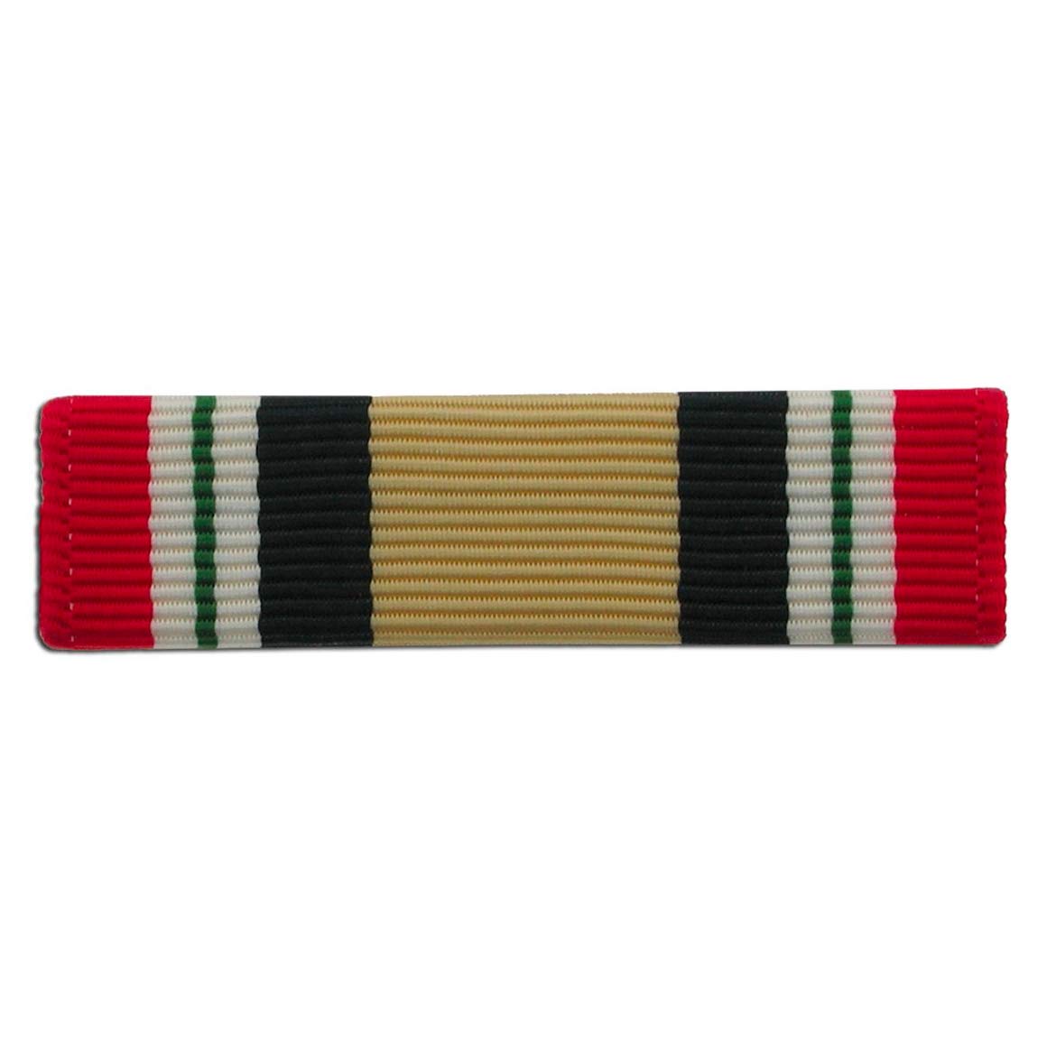 Original U.S. Iraq Campaign Medal Ribbon - Military Service Award for Operation Iraqi Freedom & Operation New Dawn - Perfect for Veterans, Collectors & Military Displays