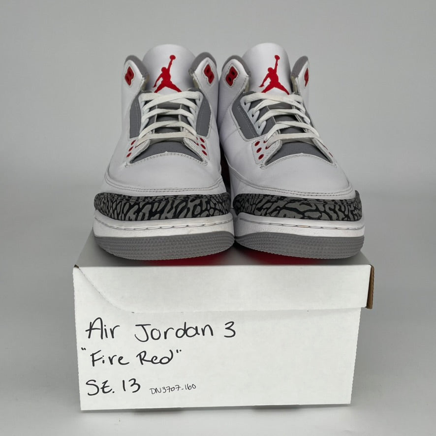 Original: AIR JORDAN 3 FIRE RED SIZE 13 DN3707 160   Optimized: Air Jordan 3 Retro 