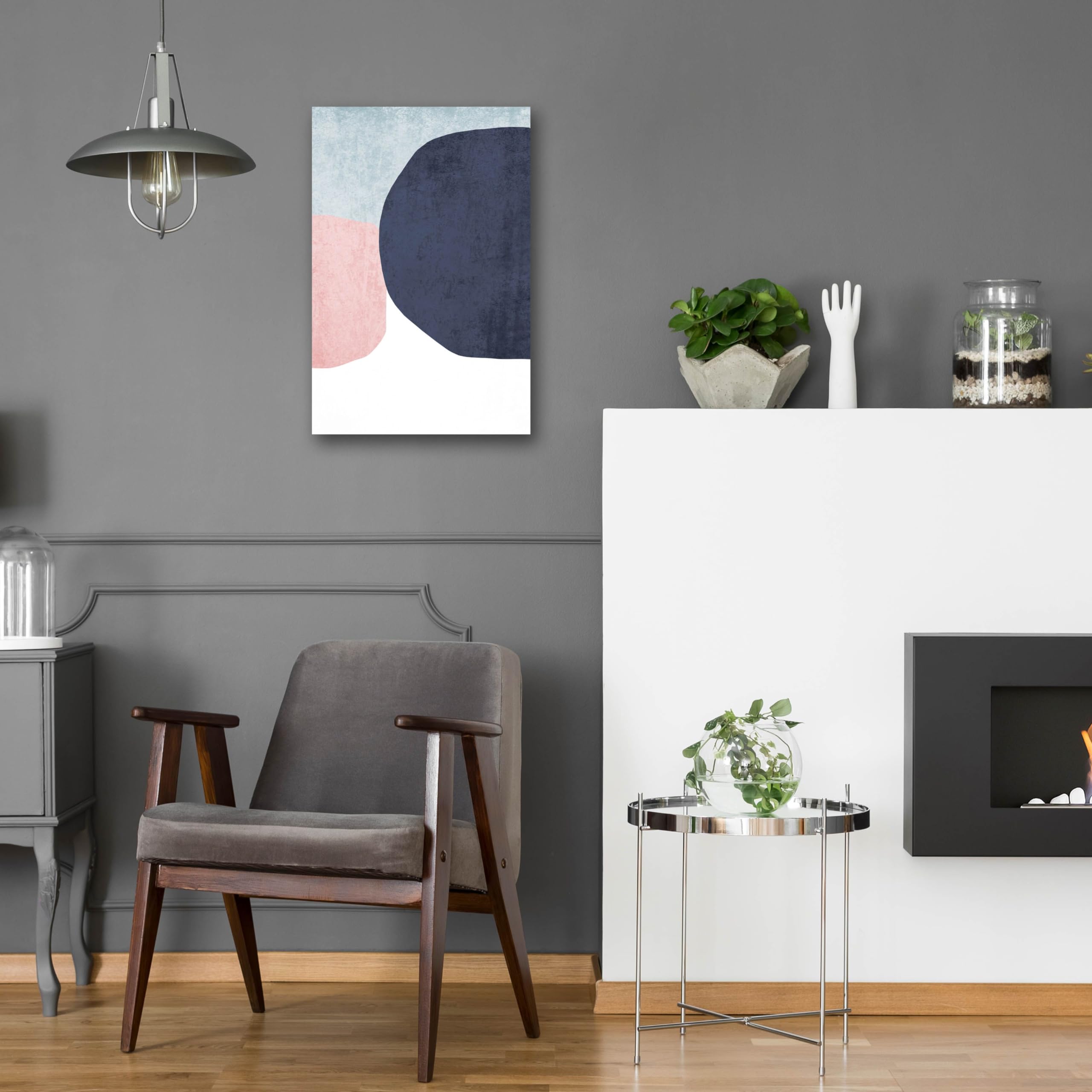Minimalist Geometric 5 Acrylic Glass Wall Art by Irena Orlov - 16x24 Inches Modern Home Decor - Perfect for Living Room, Bedroom or Office Wall Decor