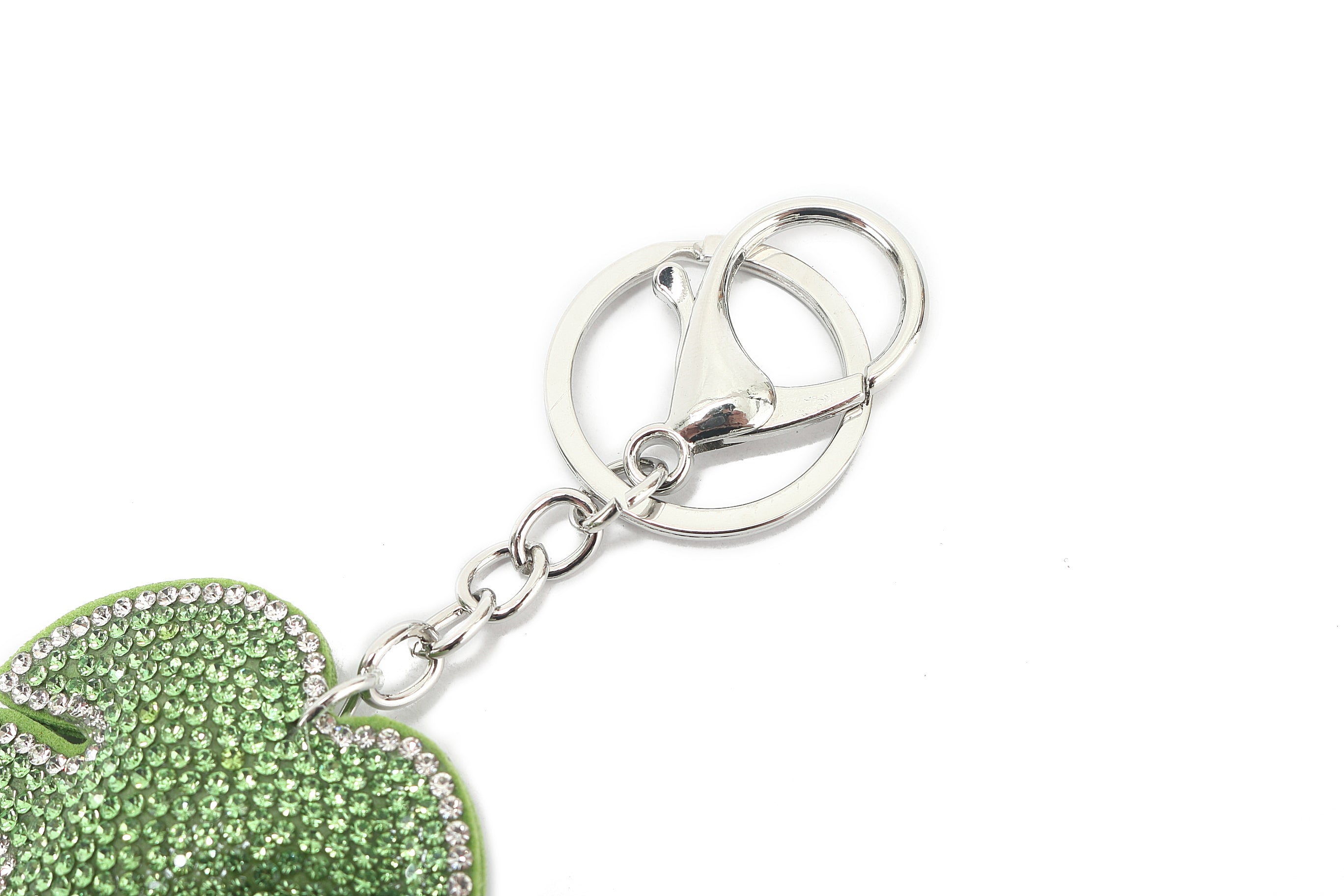 Crystal Monstera Leaf Bag Charm - Elegant Green Pendant for Handbags, Backpacks & Accessories | Perfect Gift for Women & Fashion Lovers