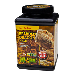 Exo Terra Adult Bearded Dragon Food - Premium Dry Pellets for Reptile Nutrition | Perfect for Daily Feeding & Supplementing Your Pet Dragon's Diet