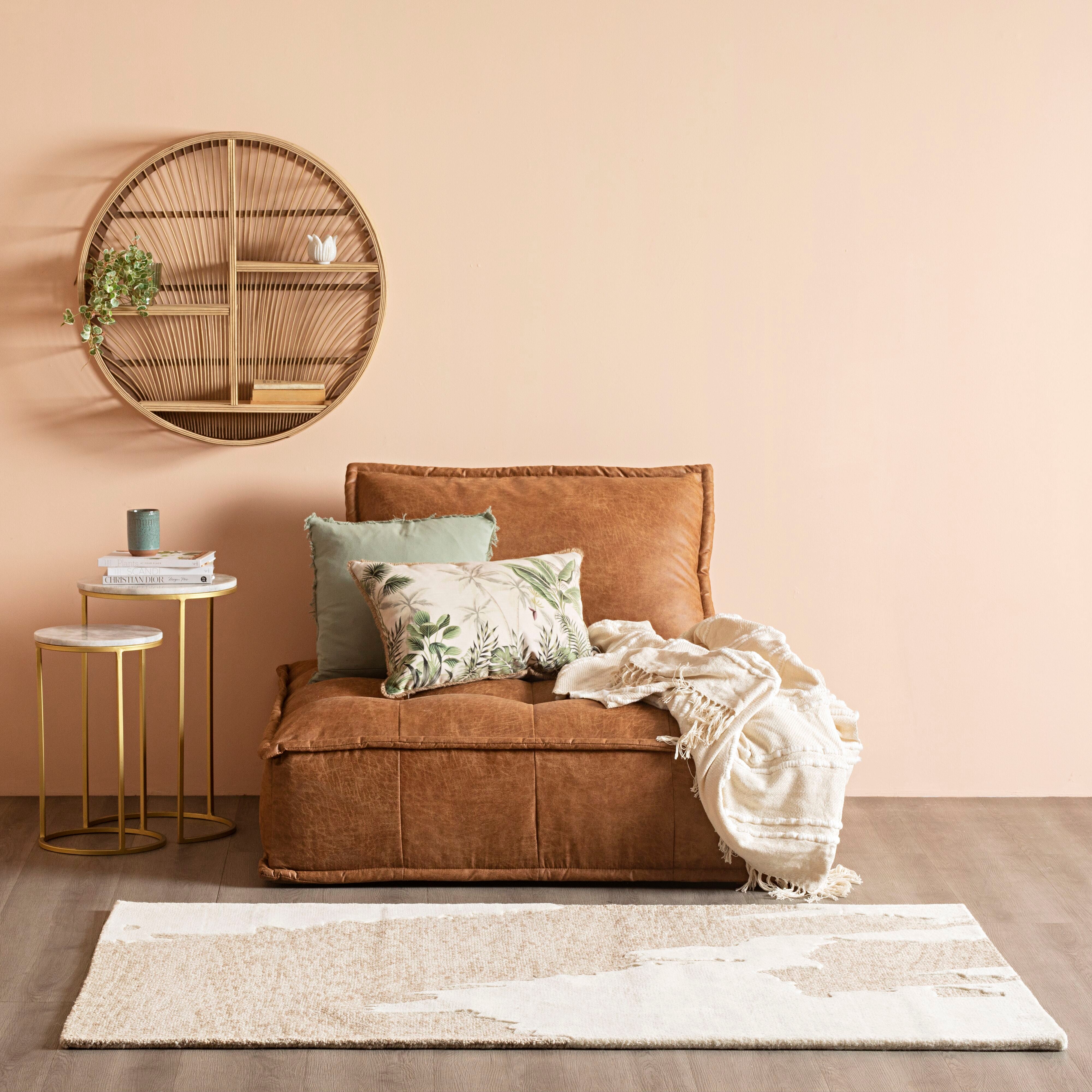 Akira Abstract Hand Tufted Cream Area Rug 180x120cm (5'9