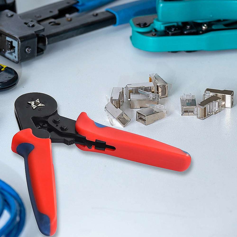 1200Pcs Bootlace Ferrule Crimper Kit - 0.25-10mm² Cord End Ratchet Crimping Tool for Electrical Wiring and DIY Projects