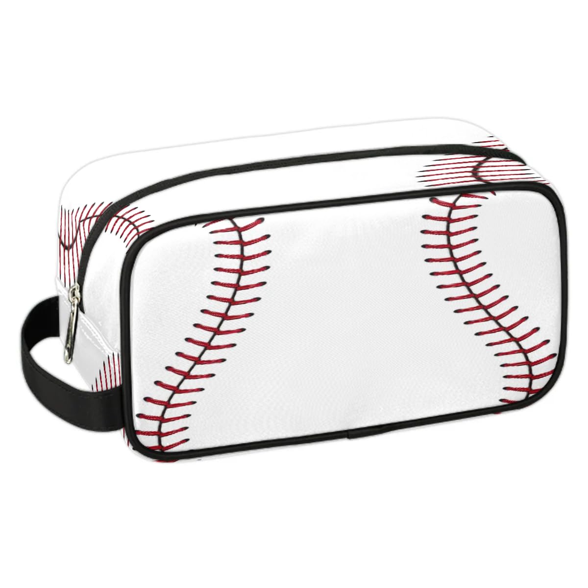 Baseball Toiletry Bag for Women & Men - Waterproof Travel Dopp Kit, Lightweight Shaving Bag for Toiletries (10.5 x 4.4 x 5.3 Inches) - Perfect for Gym, Camping & Weekend Getaways