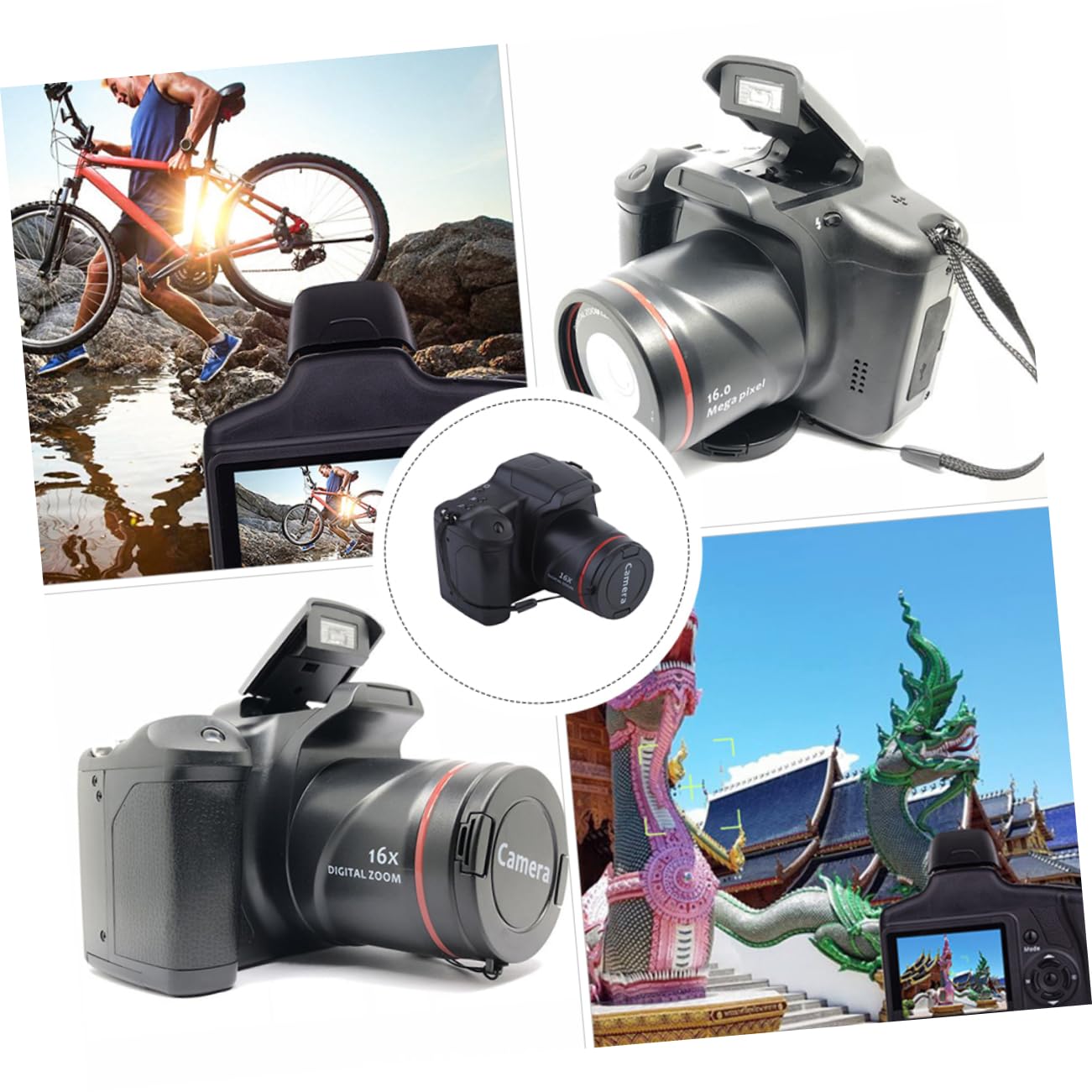 CIYODO 16x Zoom 1080p HD Digital Video Camcorder - Professional Camcorder with Optical Zoom for Vlogging, Travel, Sports & Family Events Recording