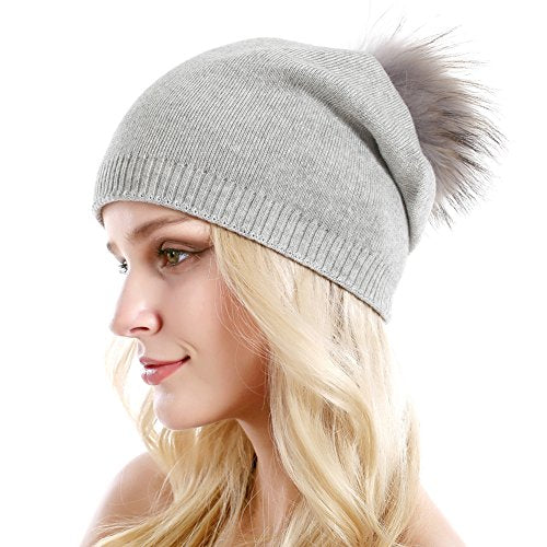 Luxury Cashmere Knit Wool Beanie for Men & Women - Soft Winter Warm Hat for Cold Weather - Perfect for Skiing, Hiking, and Outdoor Activities