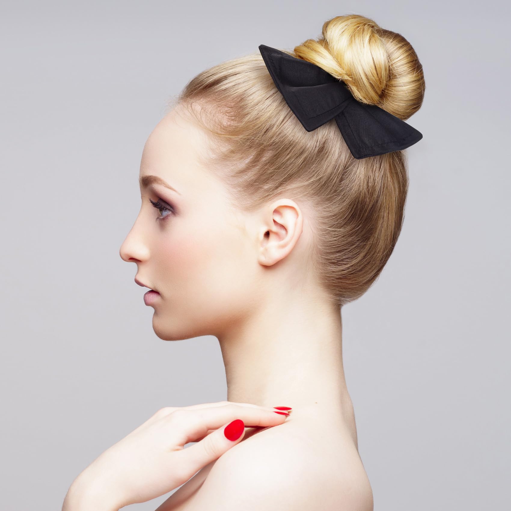 6pcs Flexible Ballet Hair Accessory Set - Donut Bun Shapers & French Curler Clips for Long, Short, Thick or Thin Hair - Perfect for Women & Girls - Great for Dance, Wedding, Prom and Everyday Styling