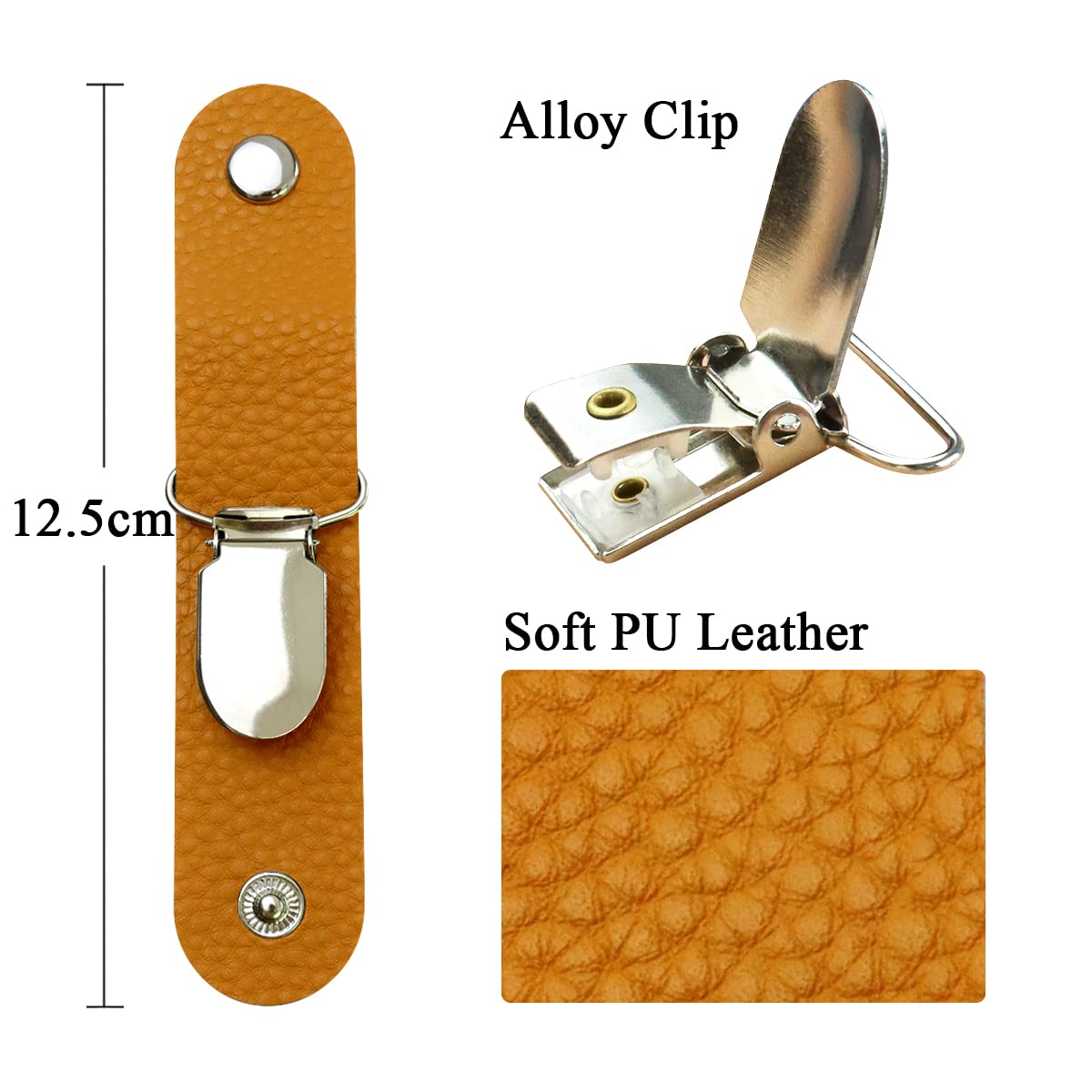 Durable PU Leather Hat Clip for Travel Bags & Luggage - Adjustable Duckbill Hat Holder for Outdoor Adventures, Hiking & Beach Trips - Secure Hat Attachment for Backpacks, Suitcases & Gear