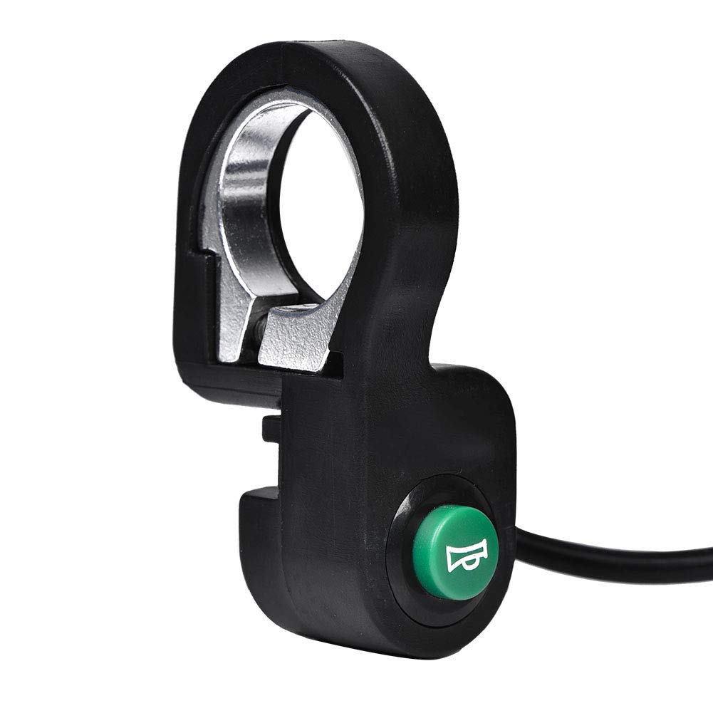 Waterproof Electric Bike Horn Switch - Easy Install Plastic Button for E-Bike & Scooter - Perfect for Commuting, Urban Riding & Safety Alerts