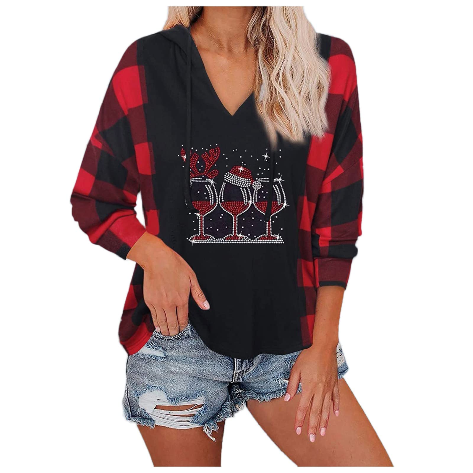 Funny Women's Ugly Christmas Sweaters & Long Sleeve Shirts - Winter Gnome & Elf Holiday Sweatshirts & Tees for Xmas Parties & Family Gatherings
