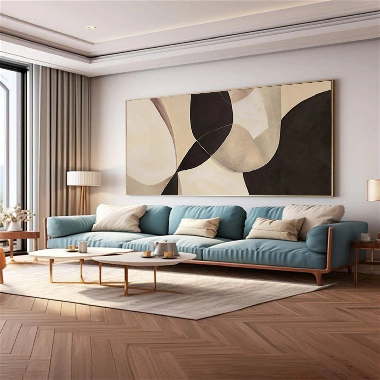 Abstract Tranquility #WS243 - Modern Wall Art Canvas Painting for Home & Office Decor - Perfect for Living Room, Bedroom, and Workspace