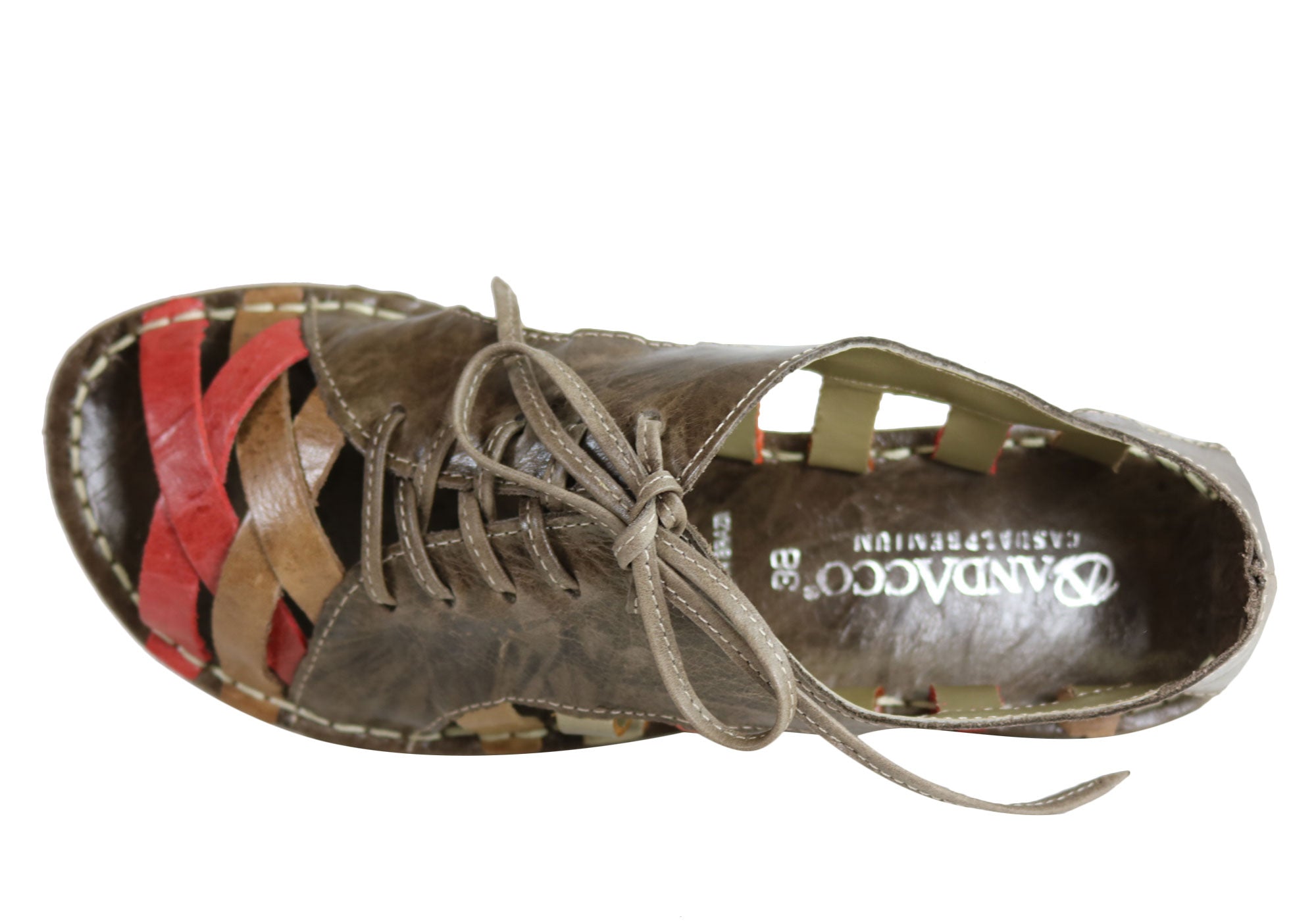 Andacco Petuna Women's Comfortable Flat Leather Sandals - Handmade in Brazil - Perfect for Beach, Vacation & Summer Outfits