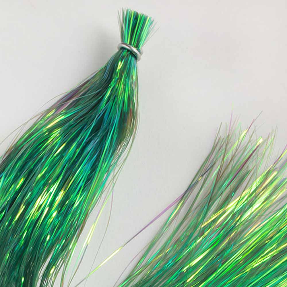 Hedron Dyed Pearl Flashabou - Vibrant Fishing Lure Material for Fly Tying & Streamer Patterns | Perfect for Trout, Bass, and Saltwater Fishing