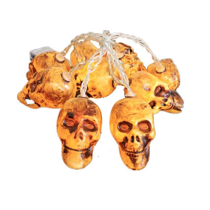 Halloween LED String Lights - Retro Bar & Haunted House Decor for Indoor/Outdoor Parties