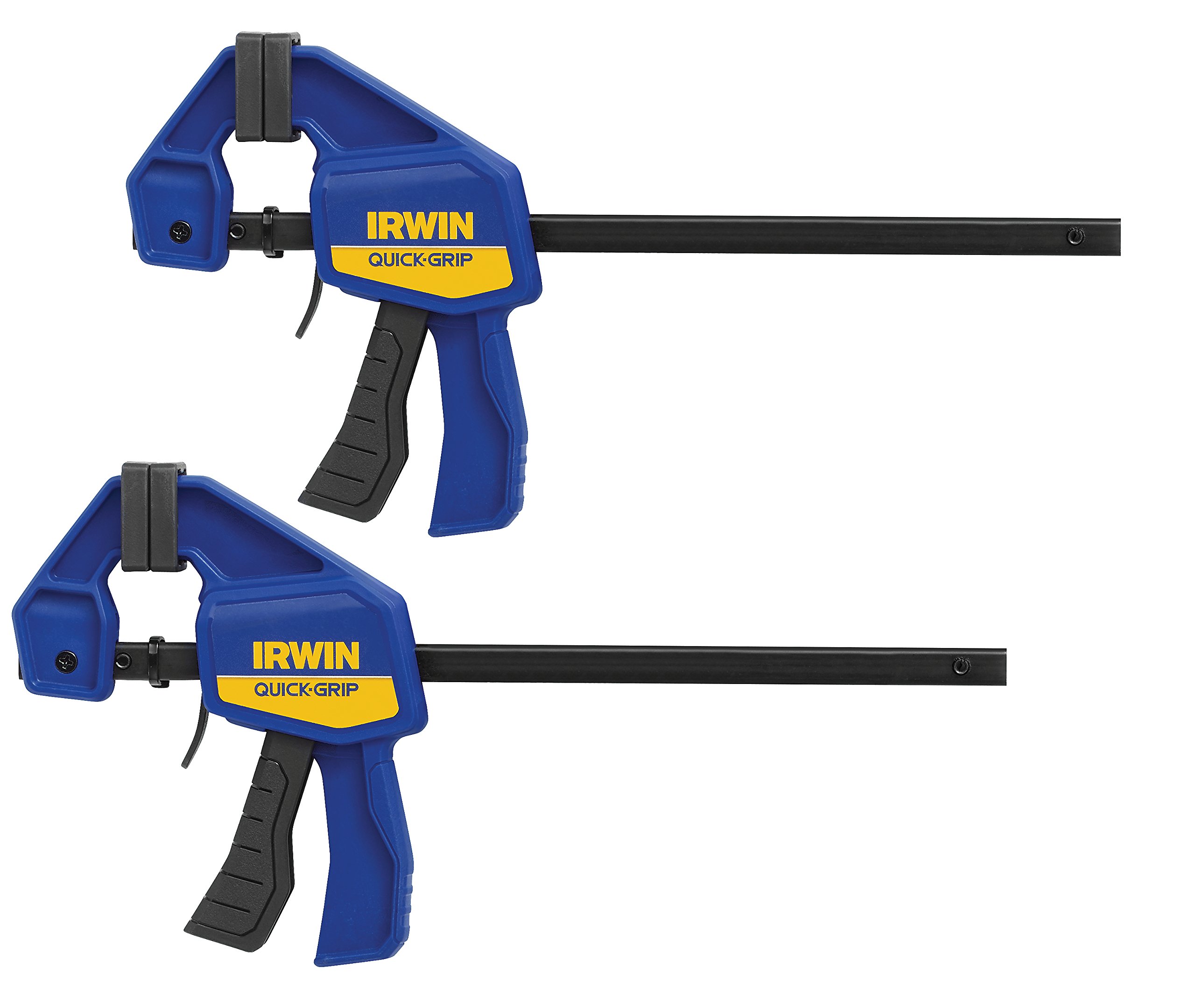 IRWIN QUICK-GRIP One-Handed Mini Bar Clamps 6-Inch 2-Pack (1964743) - Perfect for Woodworking, DIY Projects, and Home Repairs