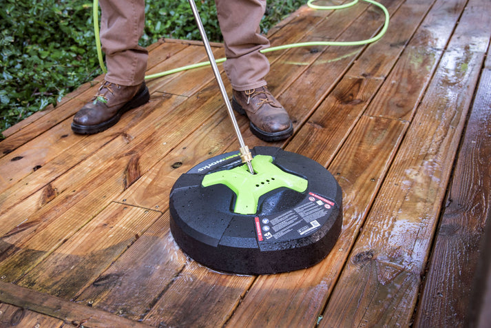 2700 PSI Electric Pressure Washer with 15 Inch Surface Cleaner & Extension Wand Combo Kit - Perfect for Driveway, Deck, and Patio Cleaning