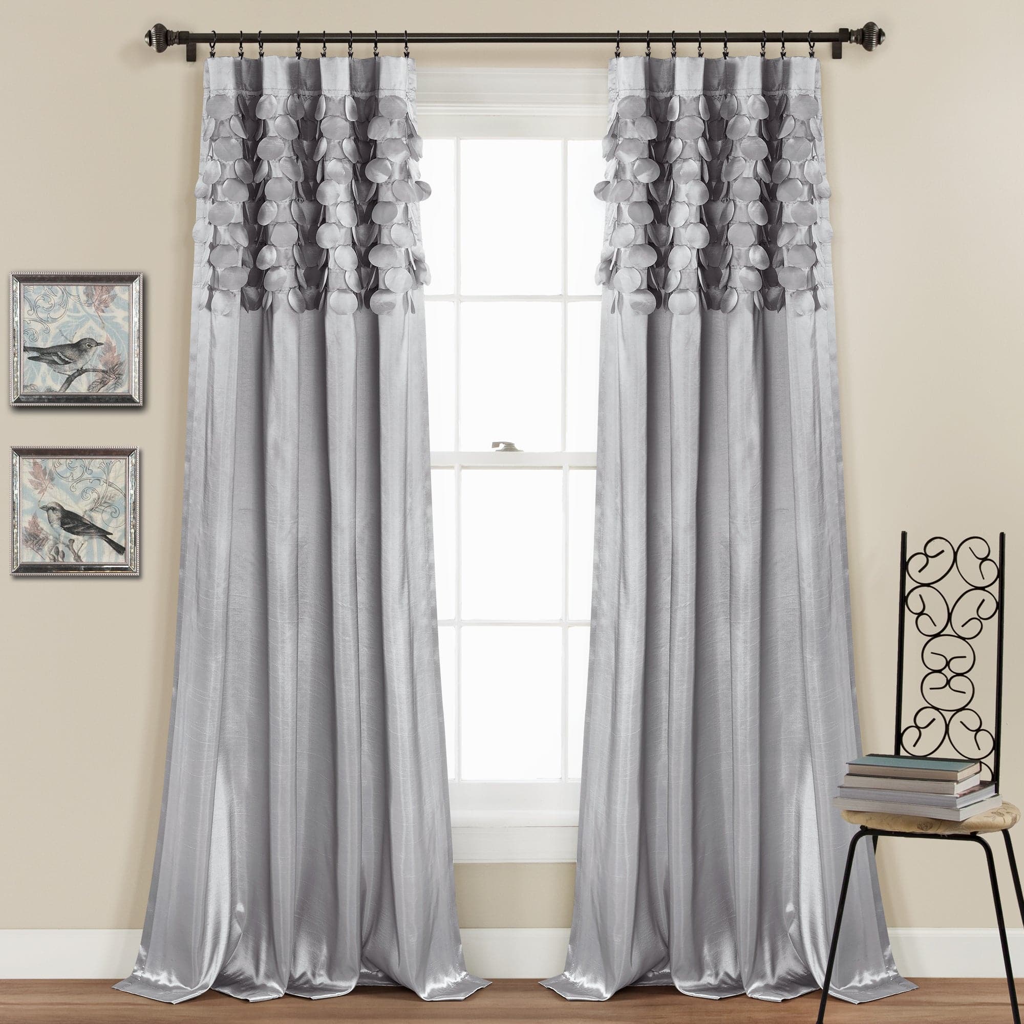 Circle Dream Window Curtain Set - Blackout Curtains for Bedroom & Living Room - Modern Home Decor with Geometric Circle Design - Perfect for Privacy, Light Blocking and Stylish Interior Design