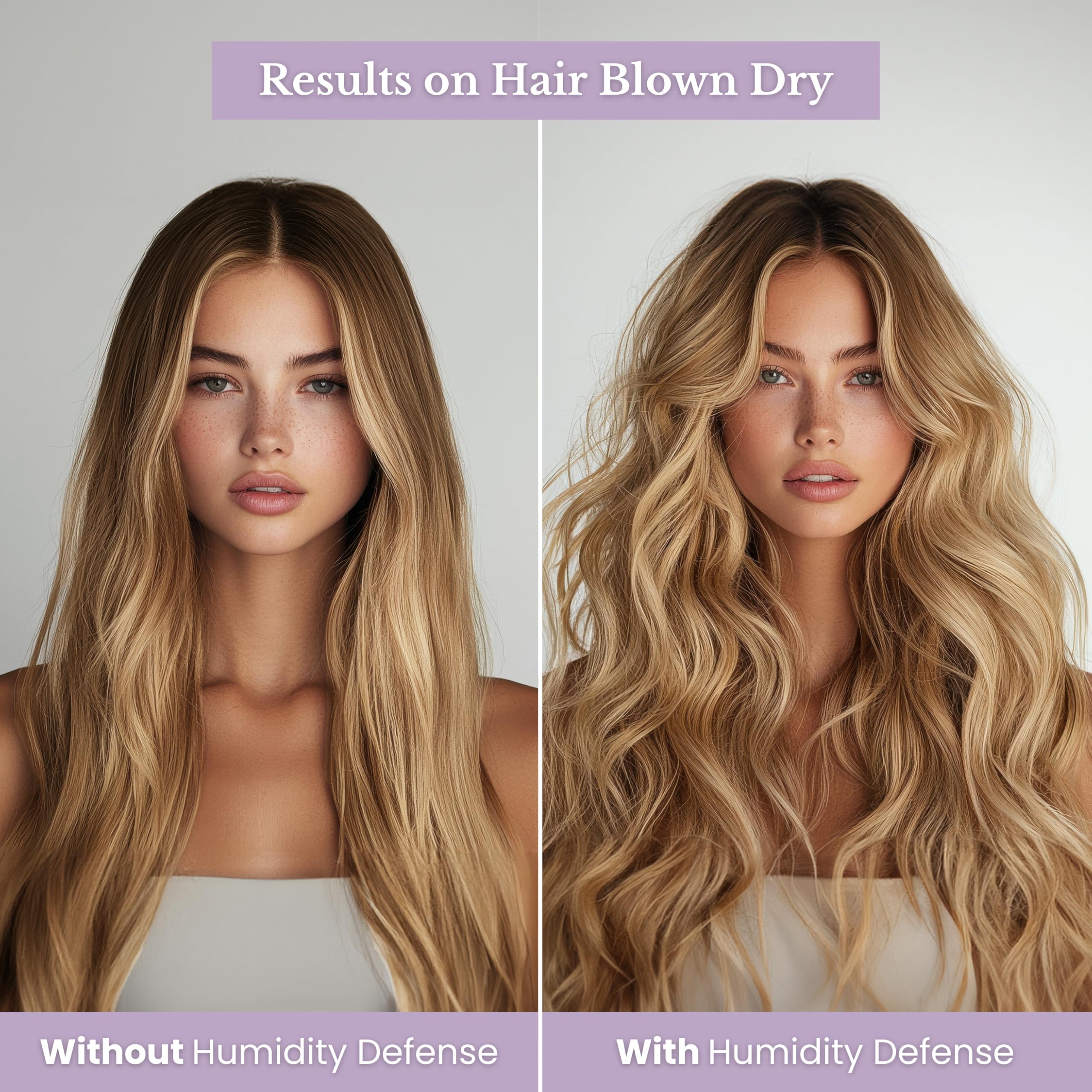 Humidity Defense Hairspray with Keratin, Collagen & Argan Oil - Anti-Frizz, Moisture Repellent & Hair Repair Treatment (8.5oz) for Salon-Quality Styling & Humidity Protection