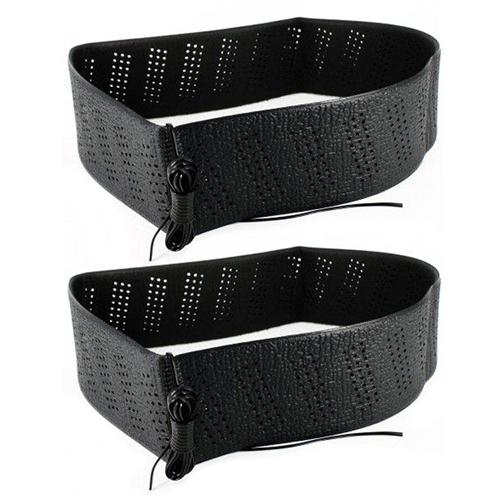 2 Pack Black Lace-On Steering Wheel Cover - Non-Slip Grip Stretchable Classic Car Accessory for Comfort & Style - Perfect for Daily Commute, Road Trips and Vintage Car Enthusiasts