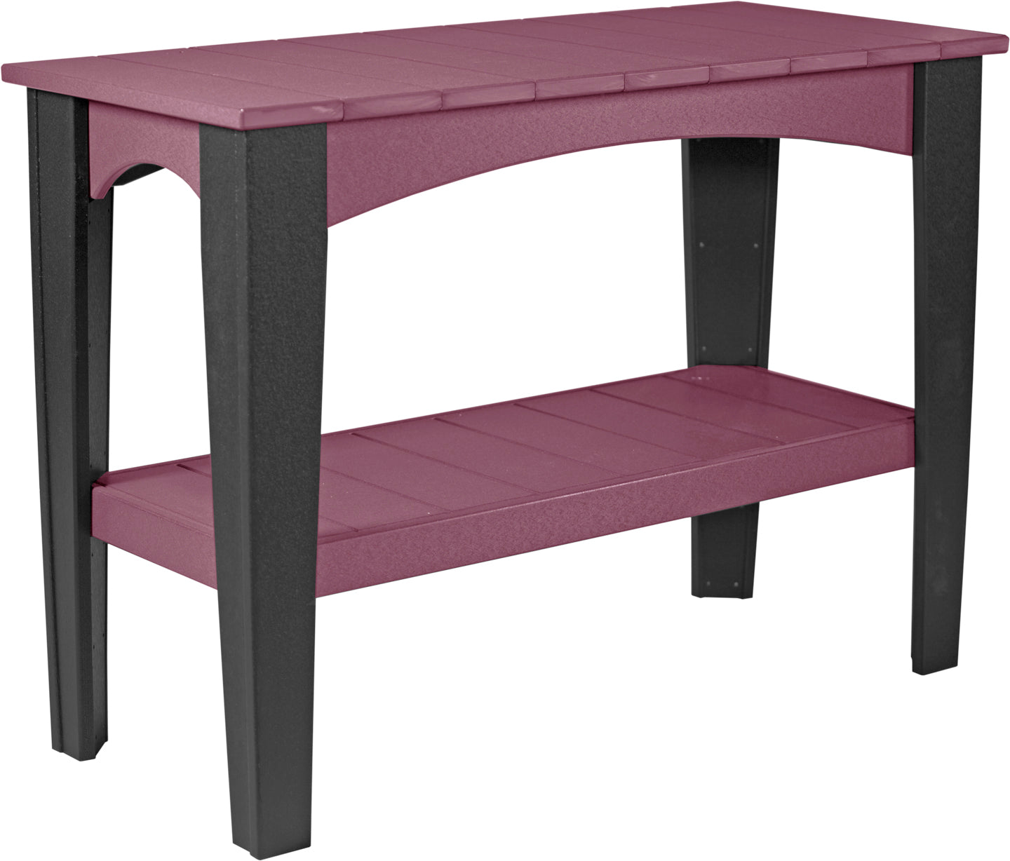 LuxCraft 6ft Wooden Island Buffet Table with Storage - Rustic Kitchen Cart for Dining Room, Breakfast Bar & Entertaining - Perfect for Small Spaces & Home Decor