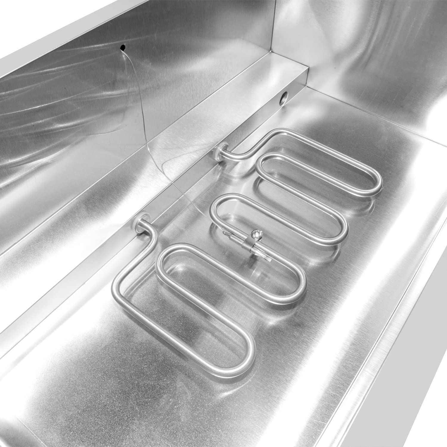 ALDKitchen Electric Bain Marie Steam Warmer - 3-Tank Stainless Steel Buffet Food Warmer (110V) for Restaurants, Catering & Home Kitchen Use