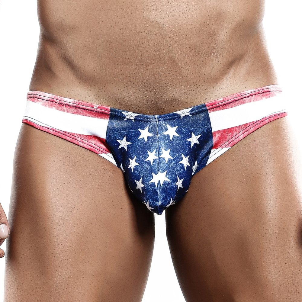 A Patriotic Summer to Remember with USA Flag Men's Bikini Pouch Enhancing Underwear