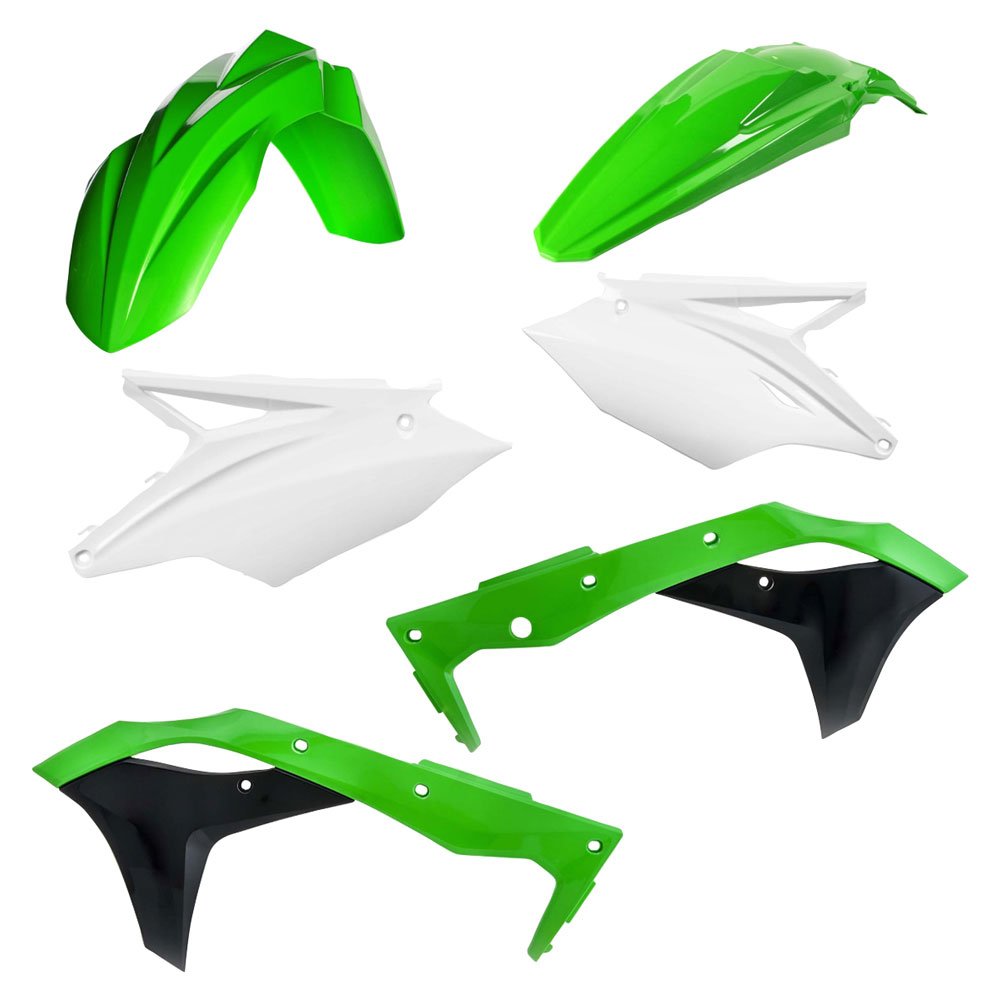 Acerbis Replica Plastic Kit OEM Style for Kawasaki KX250F 2018 - Durable Replacement Body Panels for Off-Road Motorcycle Racing & Trail Riding