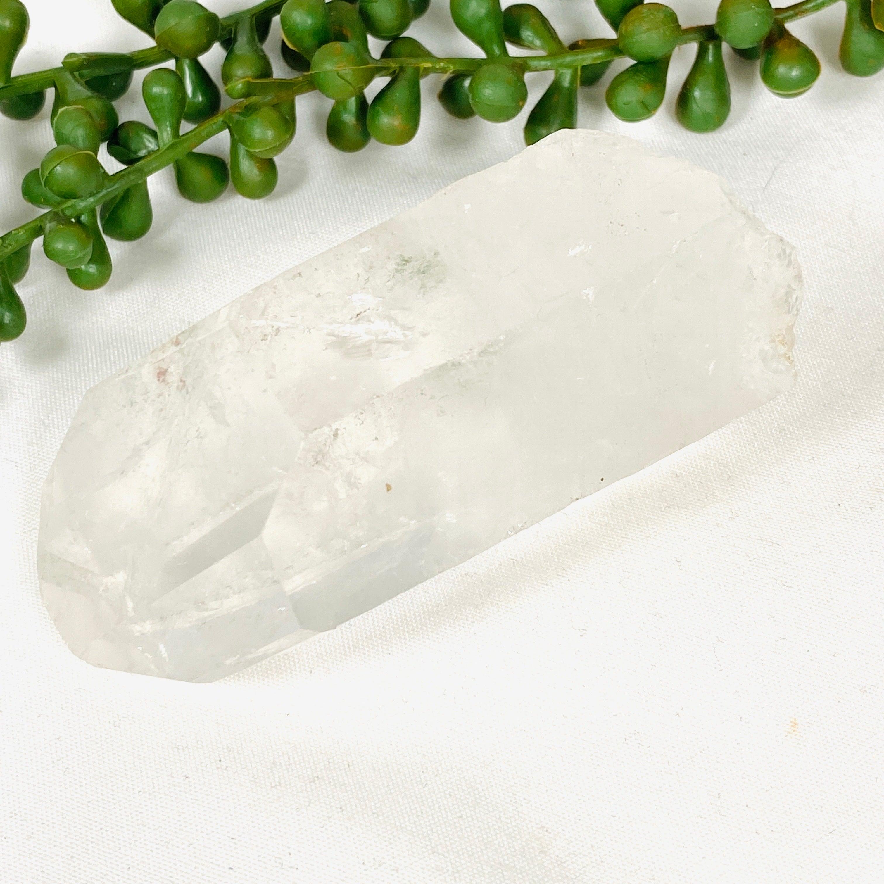 Natural Clear Quartz Semi-Polished Point Stone - Healing Crystal for Meditation, Reiki, and Home Decor | CQCP01