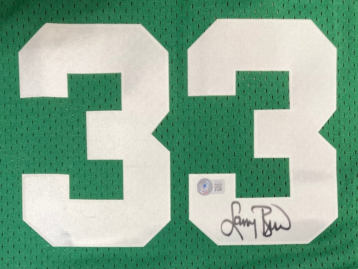 Larry Bird Autographed Boston Celtics Green Mitchell & Ness Hardwood Classics Swingman Jersey - Perfect for NBA Fans, Collectors, and Sports Memorabilia Enthusiasts