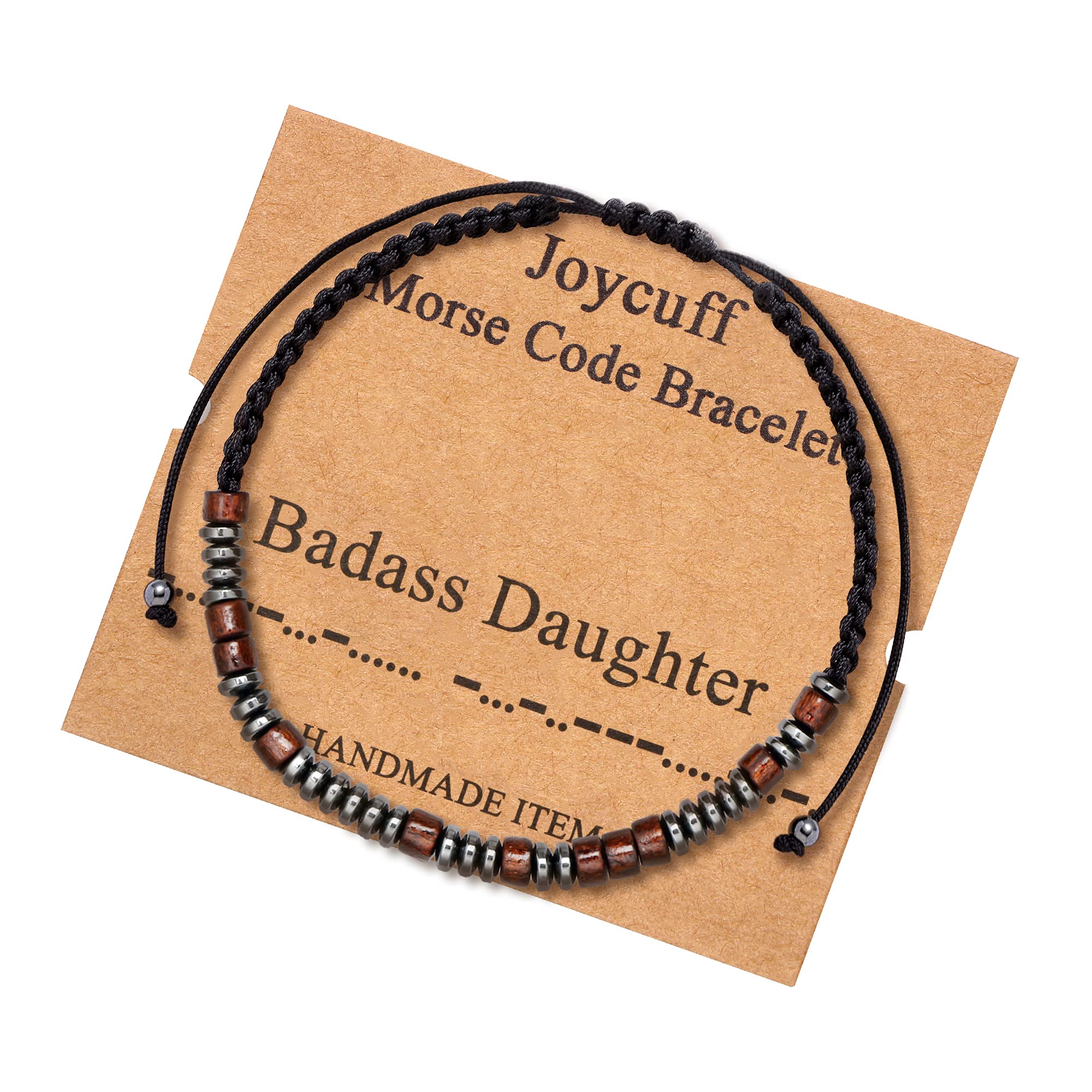 JoycuFF Morse Code Bracelets for Women - Inspirational Beaded Wrap Jewelry, Birthday & Christmas Gifts for Mom, Aunt, Daughter, Sister & Best Friend - Perfect for Daily Wear, Special Occasions & Thoughtful Gifting