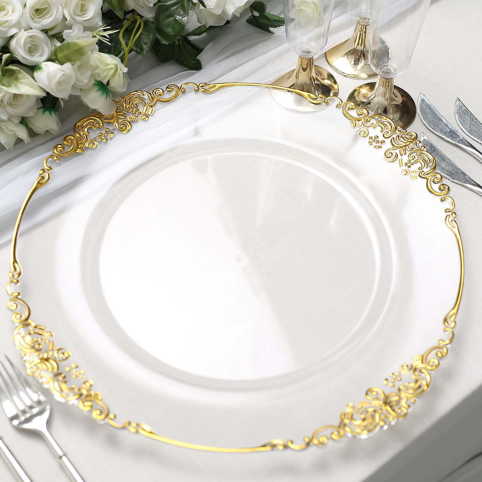 Efavormart 6 Pack Clear Gold 13