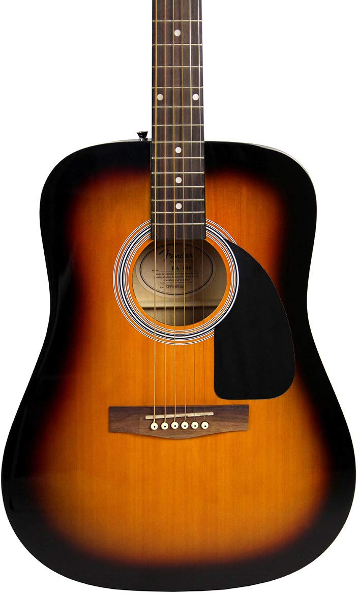 Fender FA-115 Dreadnought Acoustic Guitar Sunburst Bundle with Hard Case, Tuner, Strings, Strap & Picks - Perfect for Beginners, Campfires, Live Performances & Home Practice