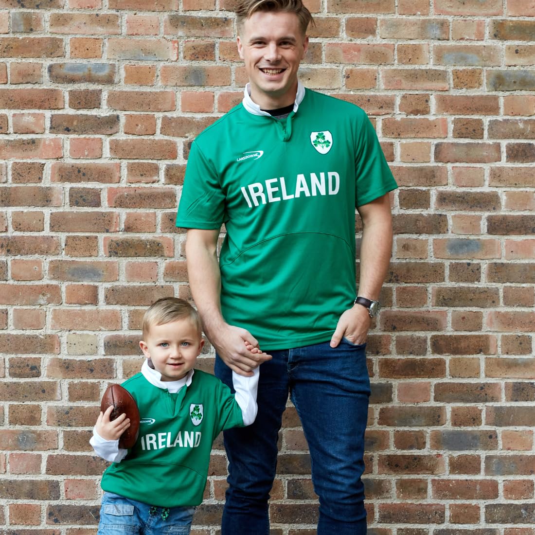 Ireland Shamrock Rugby Shirt - Lansdowne Green Performance Jersey for Men (Large) - Perfect for Rugby Matches, St. Patrick's Day & Irish Pride Events