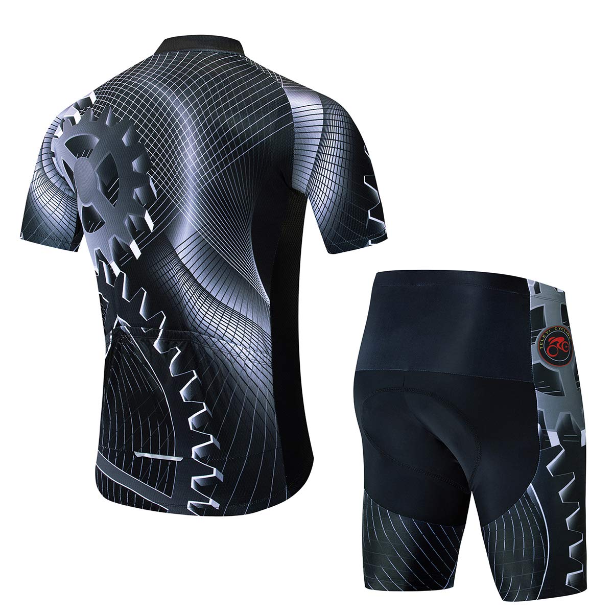 **Men's Cycling Jersey Set - Breathable & Quick-Dry Summer Bike Tops for Road & Mountain Biking - Perfect for Outdoor Sports & Training**