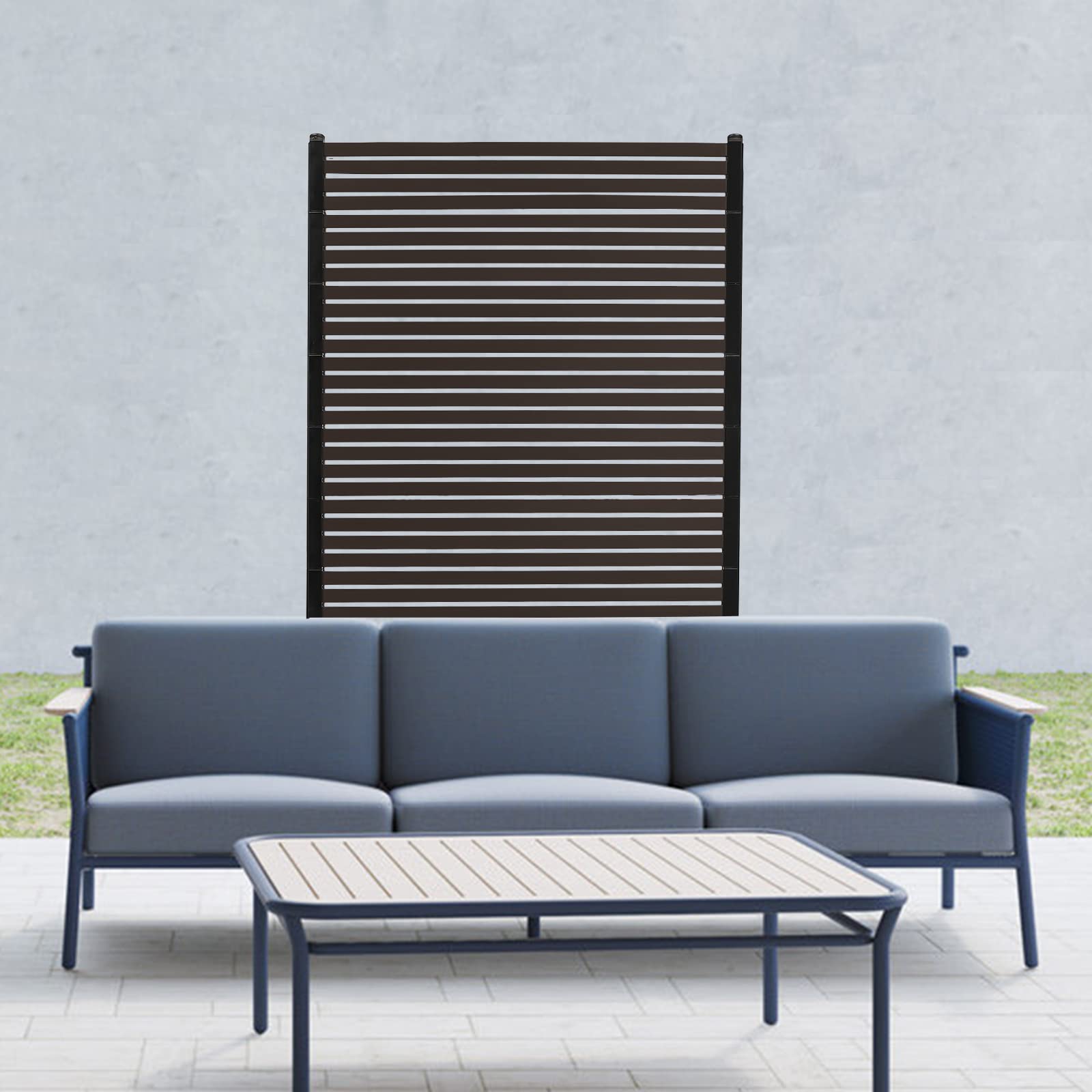 Brown Outdoor Privacy Fence Screen - 3x5ft Garden Backyard Patio Decorative Panel - Multi-Purpose Privacy Screen Fence for Yard, Deck, Pool & Balcony - 1 Piece (3 * 5ft) - Perfect for Creating Shade, Wind Protection & Stylish Outdoor Spaces
