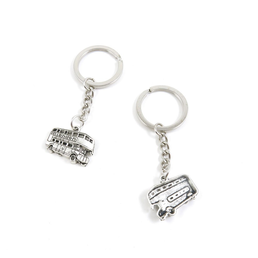 Stylish London Double-Decker Bus Keychain - Fashion Jewelry Keyring for Car Keys, Door Keys & Key Tags - Bulk Wholesale Supplier (V8GC3) - Perfect Gift for Travel Lovers & UK Souvenir Collectors