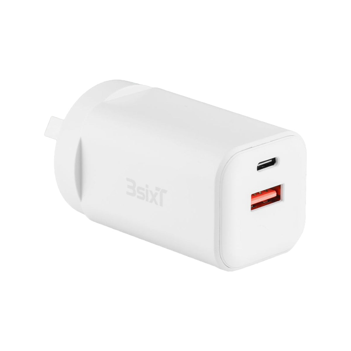 3sixT 45W GaN Wall Charger with USB C PD & 2.4A Fast Charging - Compact & Powerful Charger for iPhone 15/14/13, Samsung Galaxy, iPad, MacBook - Perfect for Travel, Home & Office Use