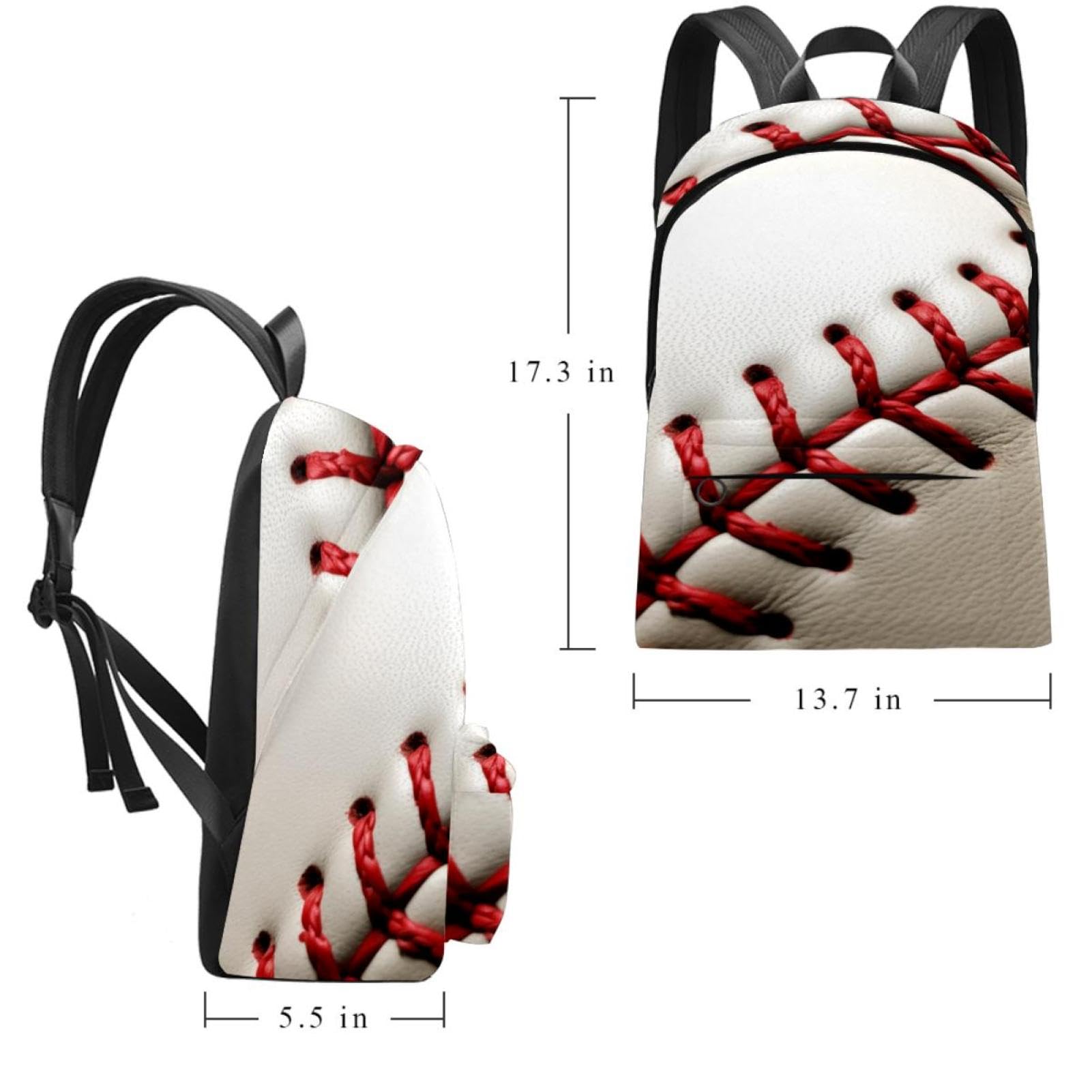 Premium Travel & Work Backpack - Durable Baseball Line Texture Design - Perfect for Commuting, Business Trips & Outdoor Adventures