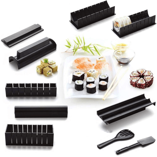 Premium DIY Sushi Making Kit - Complete Set with Bamboo Mat, Rice Paddle & Recipe Guide | Perfect for Home Cooking, Date Nights & Japanese Cuisine Lovers