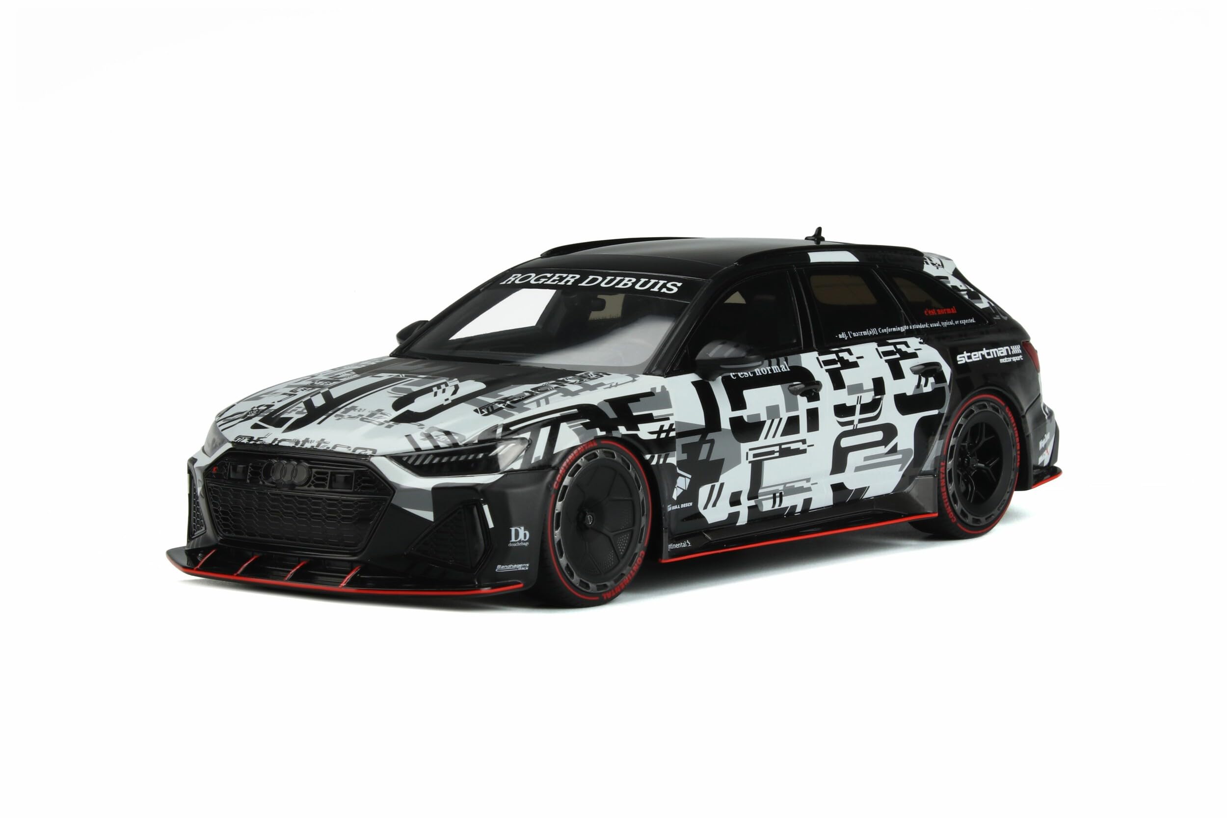 GT Spirit Collectible Model Car GT348 - 1:18 Scale Diecast Replica, Black & White Finish, Perfect for Display, Gifts & Car Enthusiasts - Ideal for Home Office Decor, Showcase Collections & Birthday Presents