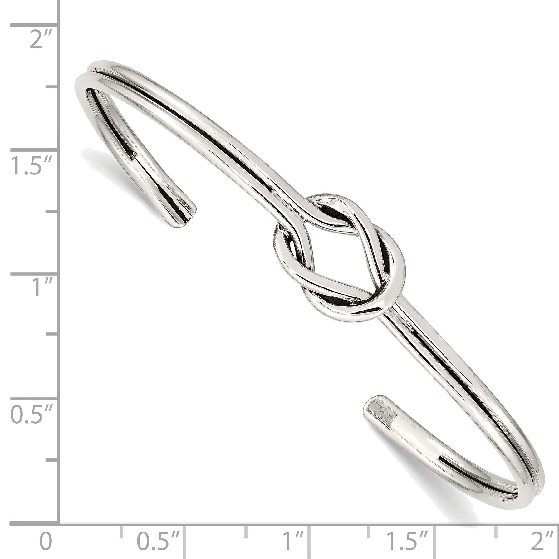 Bonyak Sterling Silver Knot Bangle Bracelet for Women - Dainty & Elegant Jewelry Gift for Birthday, Anniversary, Wedding - Perfect for Everyday Wear & Special Occasions