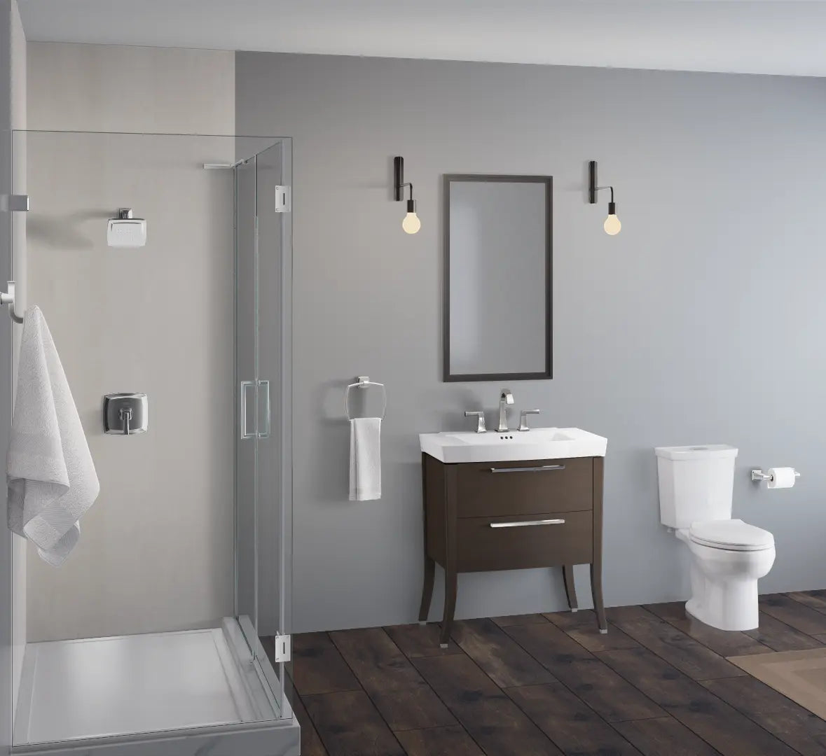 H2Option® Dual Flush Elongated Toilet - 1.28/0.92 GPF (4.8/3.5 LPF) Standard Height Two-Piece Toilet with Seat & Wax Ring - Perfect for Water-Saving Bathroom Renovations & Eco-Friendly Homes