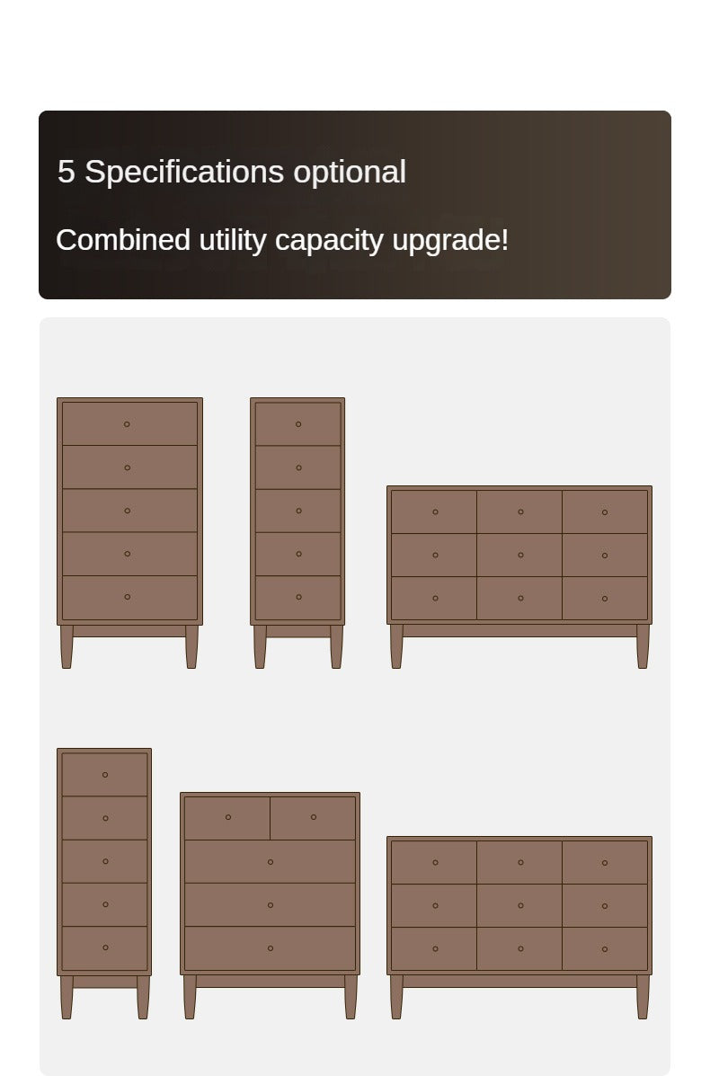 Solid Black Walnut & Oak Wood Drawer - Modern Porch Cabinet for Outdoor Storage & Entryway Organization | Perfect for Patio, Deck, and Garden Decor