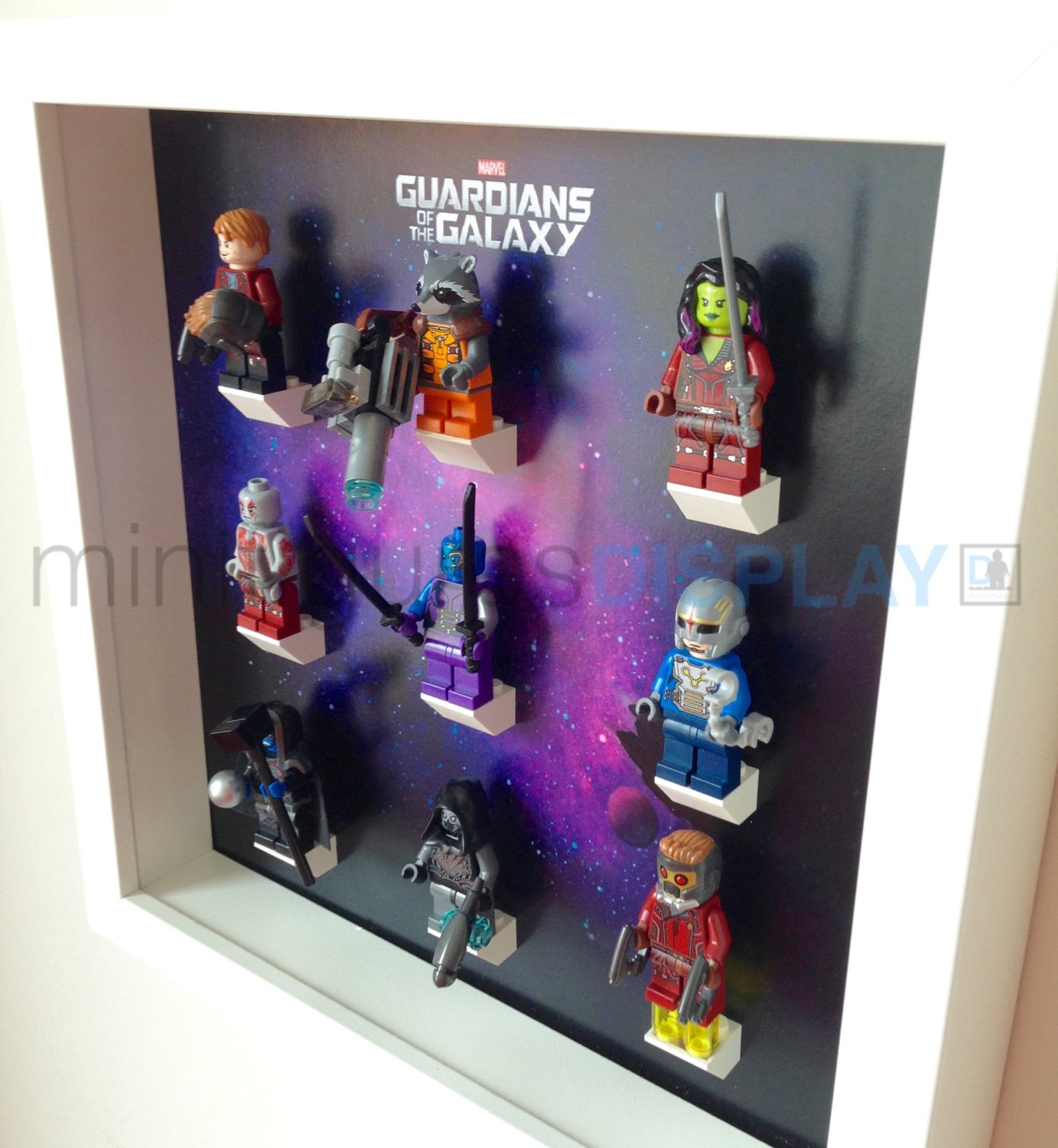 Lego® Guardians of The Galaxy Minifigure Display Frame - Perfect for Collectors & Home Decoration