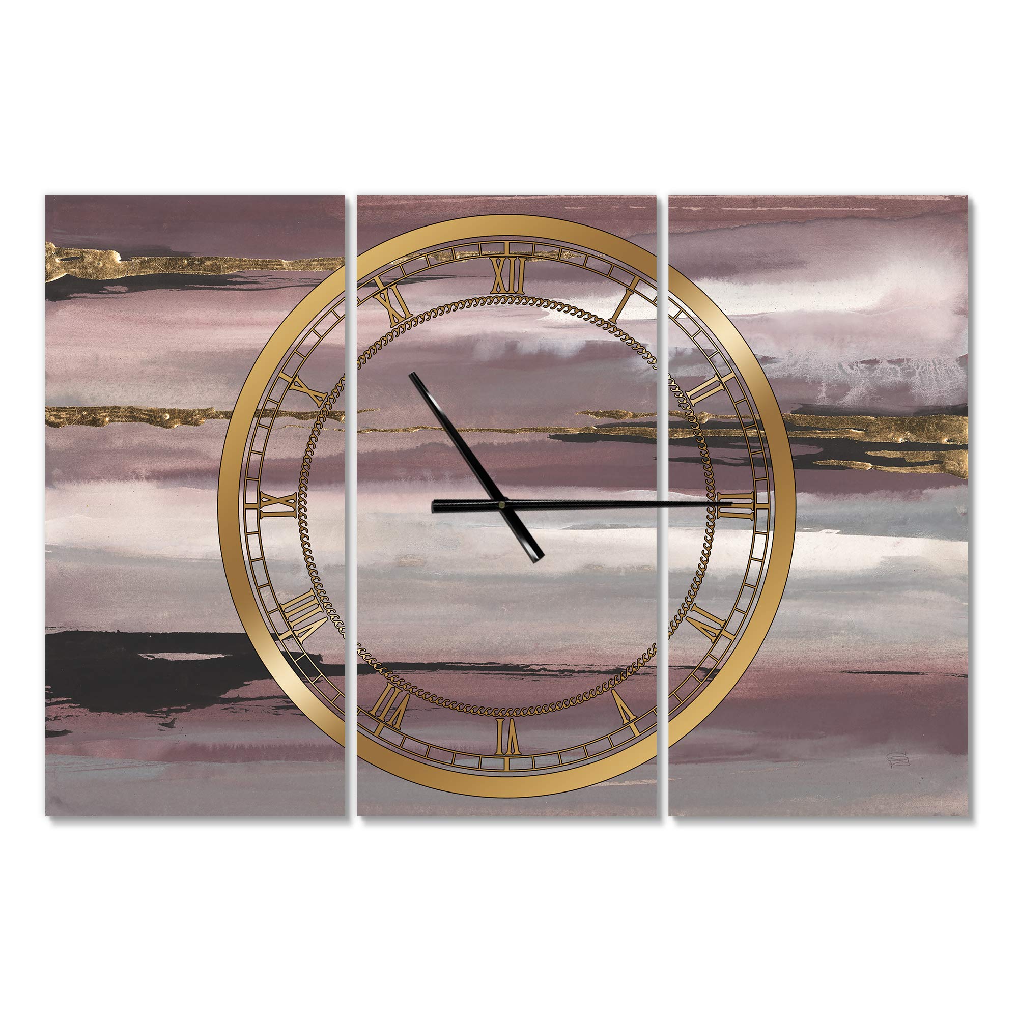 Designart Biker Dog Helmet Wall Clock - Modern Round Metal Wall Art for Home, Living Room, Bedroom & Office Decor - Perfect for Pet Lovers & Motorcycle Enthusiasts