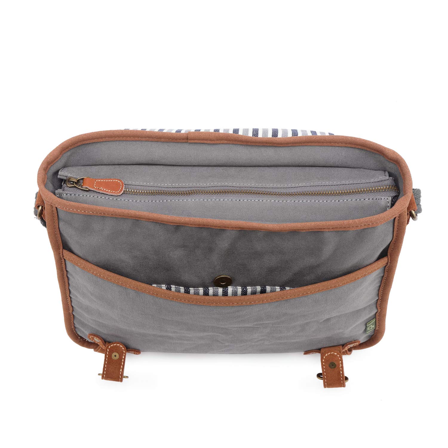 TSD Brand Stylish Dolphin Studded Messenger Bag for Men & Women - Trendy Grey Crossbody Bag for Work, School & Travel