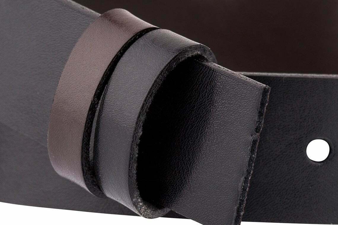 Reversible Men's Leather Belt Strap - Black & Brown for Cartier Buckle 30mm | Genuine Leather | Dress & Casual Wear