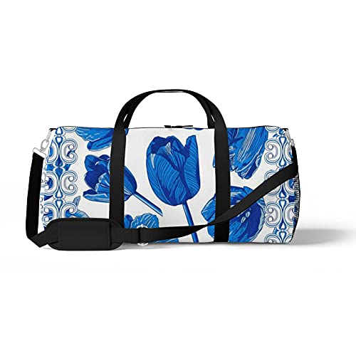 Flowers In Blue And White