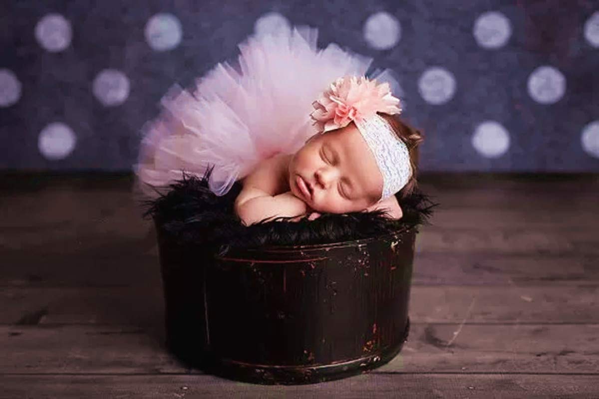 Adorable Newborn Baby Girl Tutu Dress Outfit Set - Cute Photography Props for Newborn Photo Shoots, Baby Showers & Birthday Parties