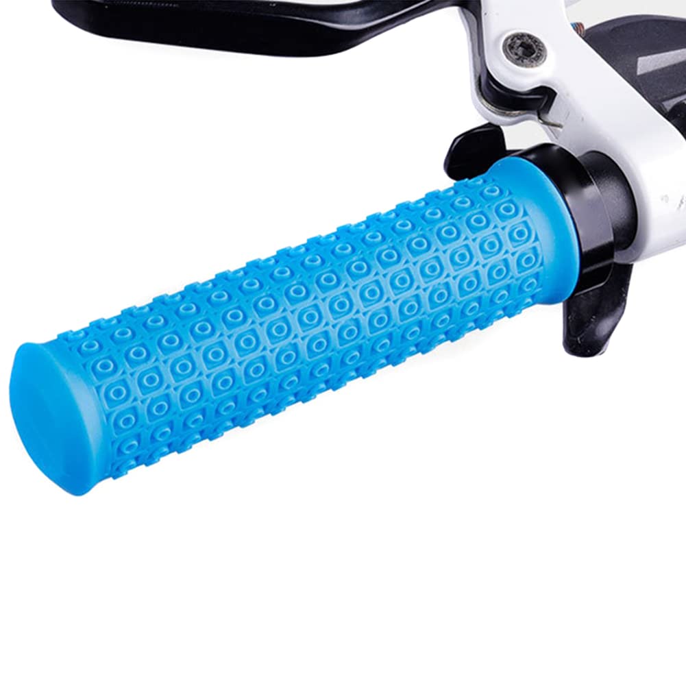 Anti-Slip Bicycle Handlebar Grips - Zcargel Soft Rubber Bike Grips for Mountain Bikes (20-22mm Diameter) | Durable Handlebar Protectors for Comfortable Cycling & Off-Road Adventures